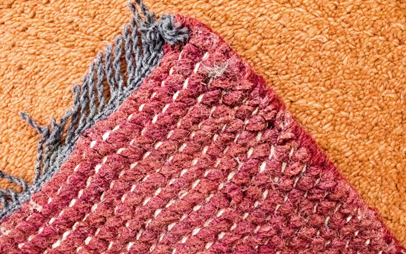 Alfombra de Nepal - 140 x 70 cm - naranja