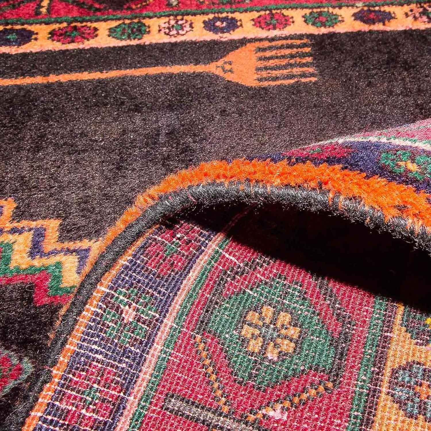 Alfombra de pasillo Alfombra persa - Nómada - 411 x 143 cm - azul oscuro