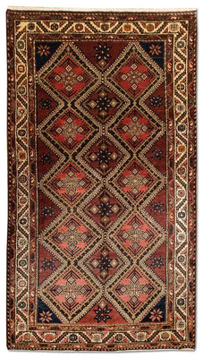 Alfombra persa - Nómada - 309 x 159 cm - multicolor