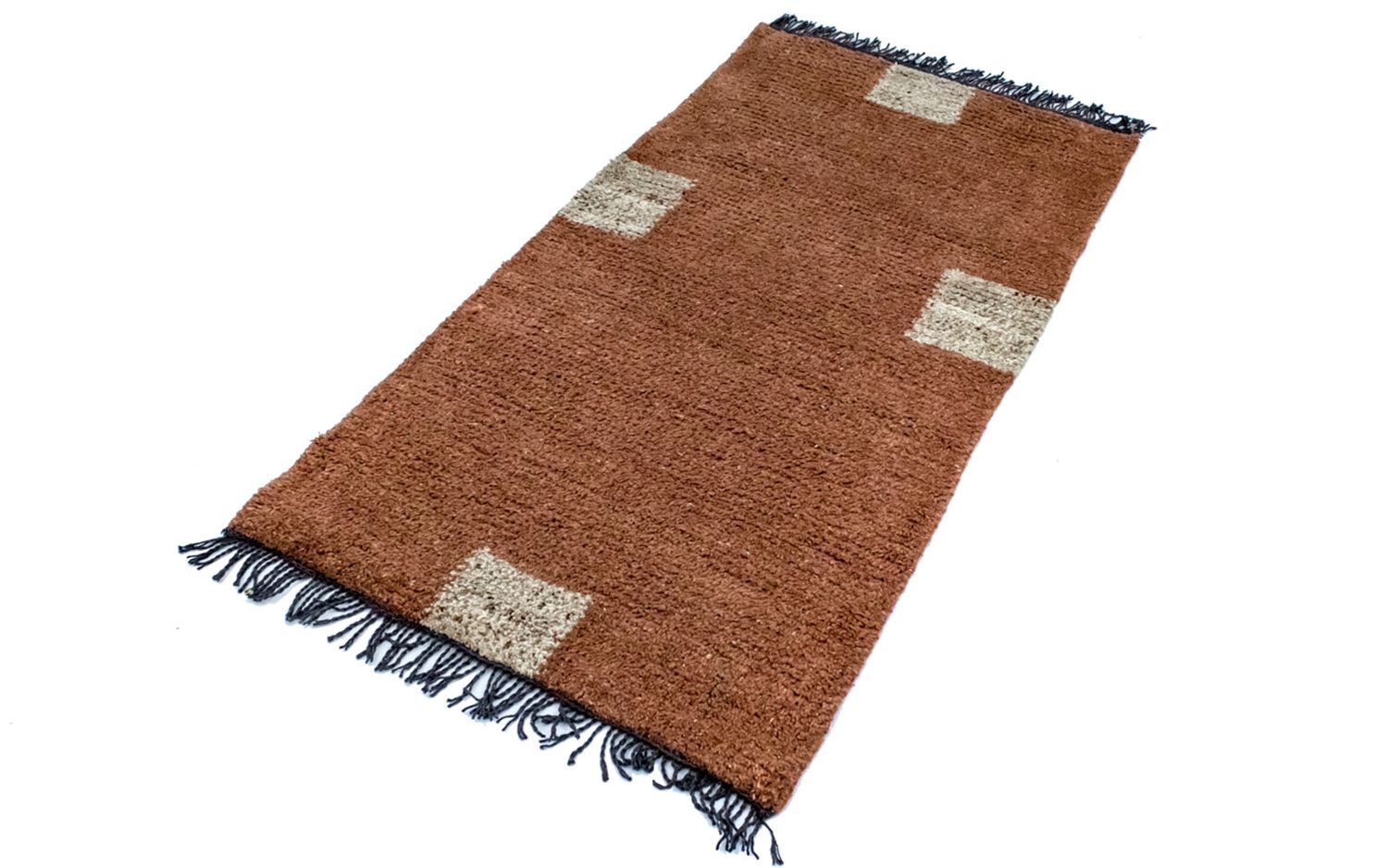 Alfombra de Nepal - 140 x 70 cm - marrón
