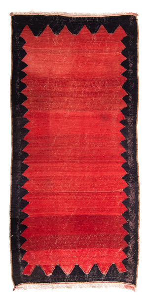 Alfombra de pasillo Alfombra Kelim - Antigua - 285 x 132 cm - multicolor