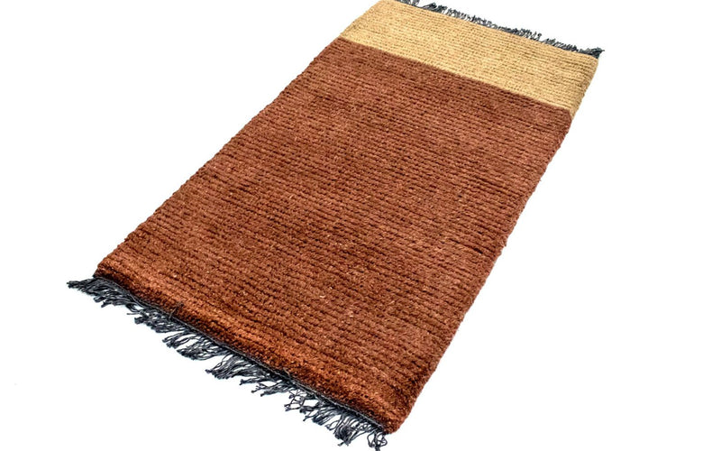 Alfombra de Nepal - 140 x 70 cm - marrón