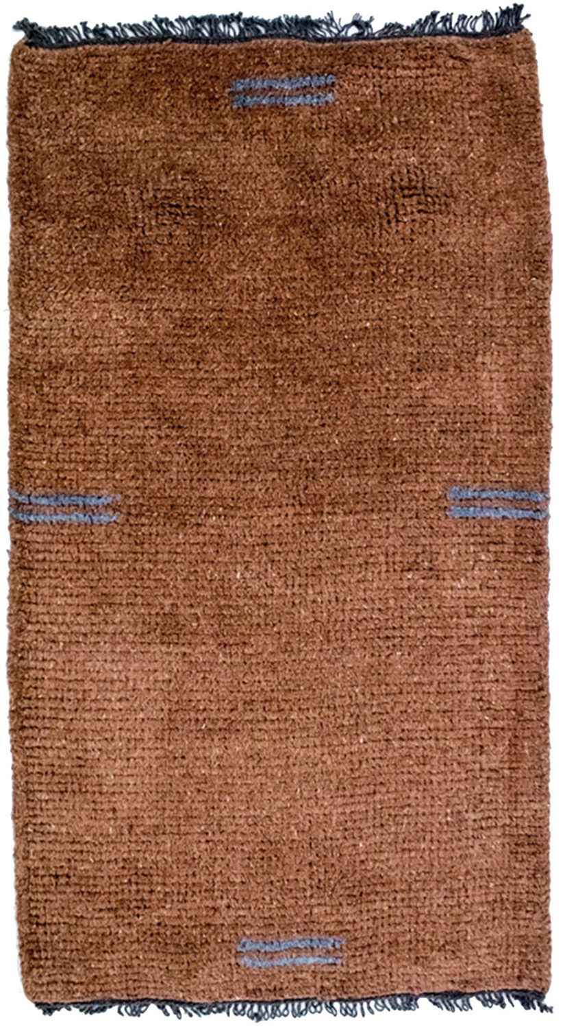 Alfombra de Nepal - 140 x 70 cm - marrón
