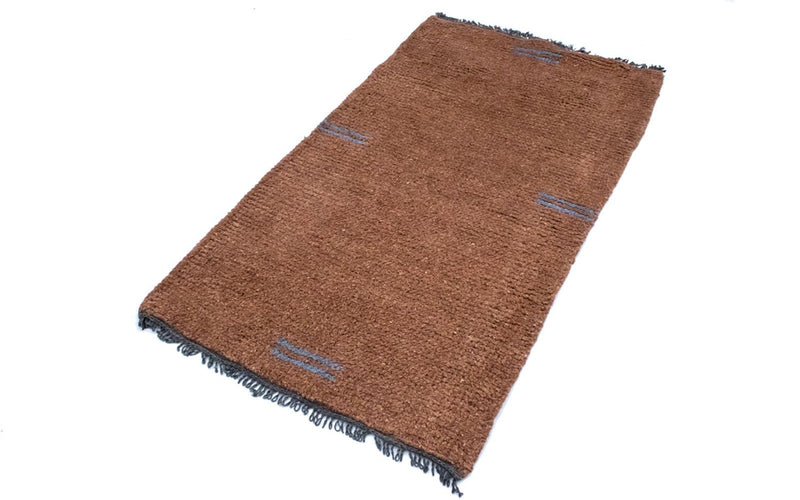 Alfombra de Nepal - 140 x 70 cm - marrón