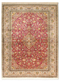 Alfombra de seda - Seda de Cachemira - 218 x 157 cm - rojo