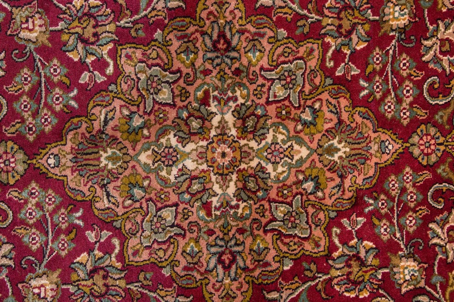 Alfombra de seda - Seda de Cachemira - 218 x 157 cm - rojo