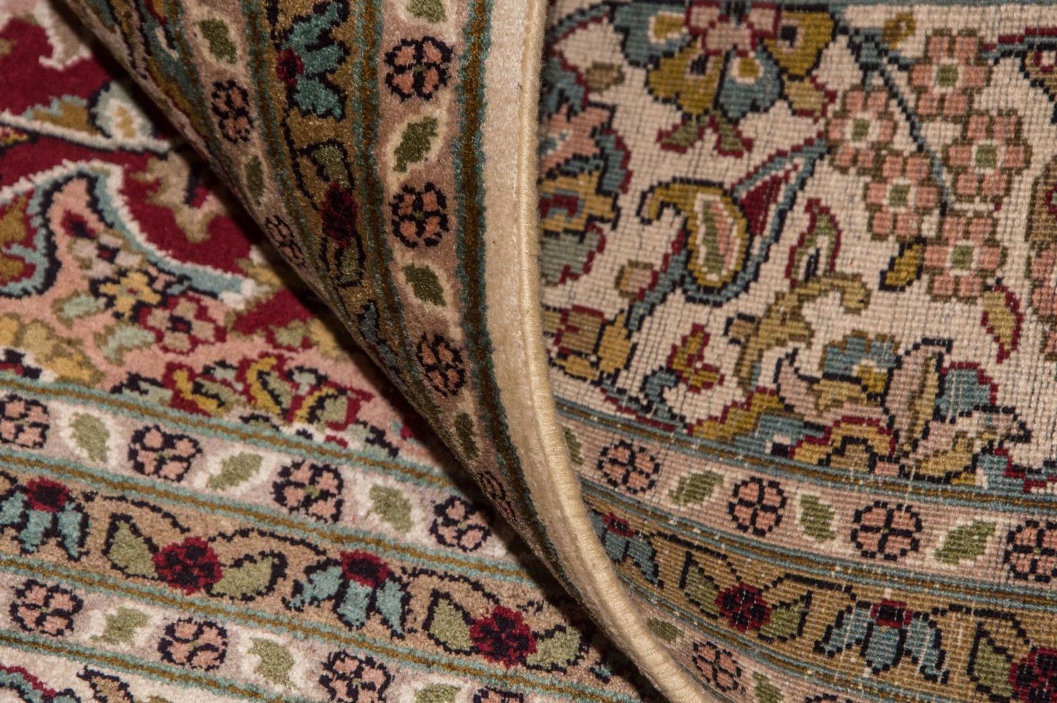 Alfombra de seda - Seda de Cachemira - 218 x 157 cm - rojo