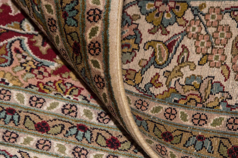 Alfombra de seda - Seda de Cachemira - 218 x 157 cm - rojo