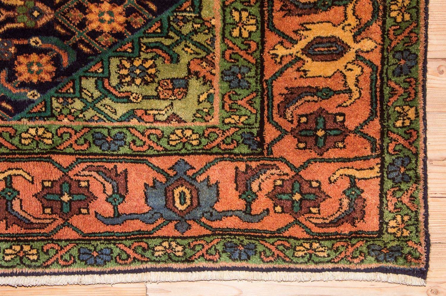 Alfombra de pasillo Alfombra persa - Nómada - 284 x 143 cm - azul oscuro