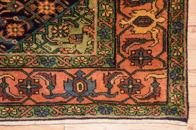 Alfombra de pasillo Alfombra persa - Nómada - 284 x 143 cm - azul oscuro
