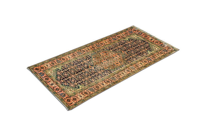 Alfombra de pasillo Alfombra persa - Nómada - 284 x 143 cm - azul oscuro