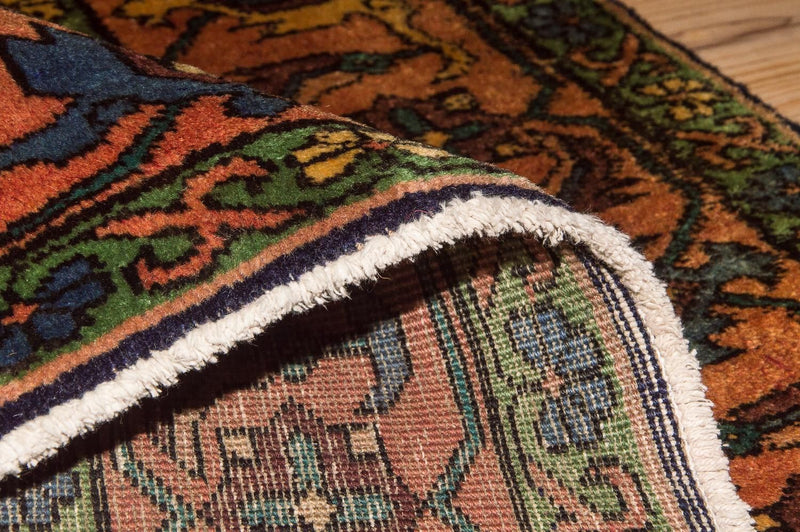 Alfombra de pasillo Alfombra persa - Nómada - 284 x 143 cm - azul oscuro