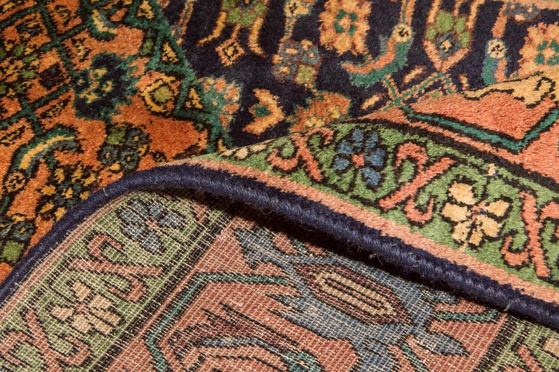 Alfombra de pasillo Alfombra persa - Nómada - 284 x 143 cm - azul oscuro