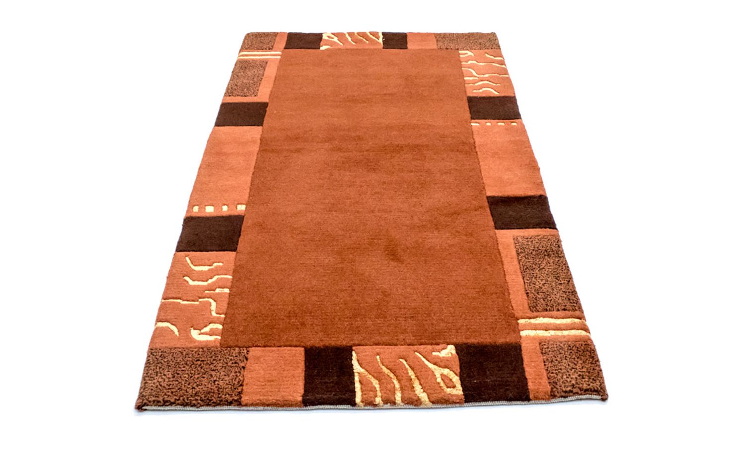 Alfombra de Nepal - 157 x 90 cm - terracota