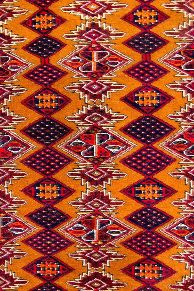 Alfombra de pasillo Alfombra Belutsch - 174 x 100 cm - amarillo mostaza
