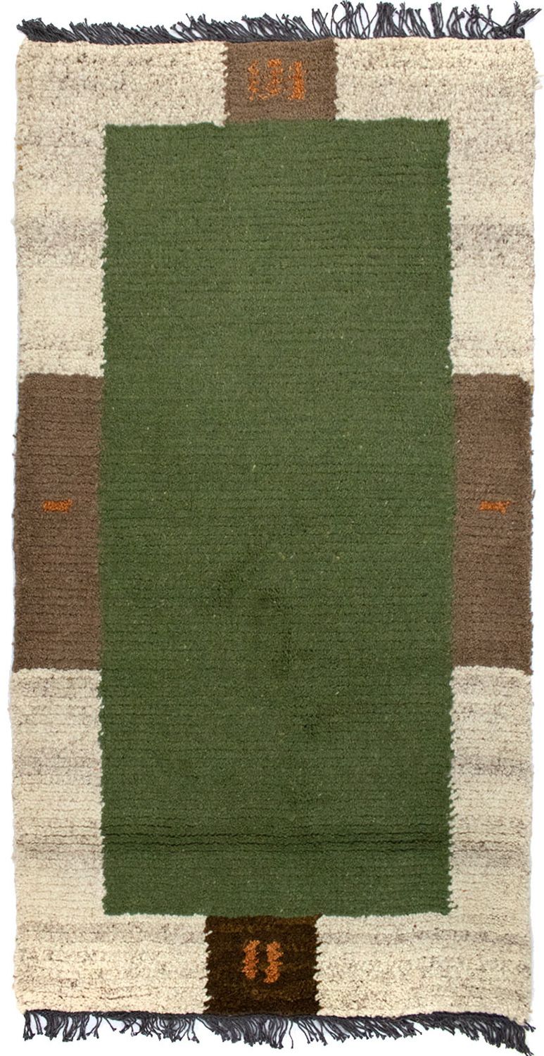 Alfombra de Nepal - 140 x 70 cm - verde