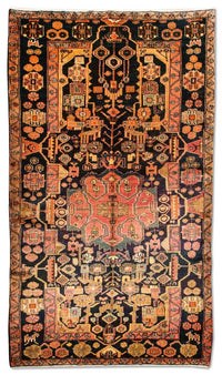 Alfombra persa - Nómada - 306 x 158 cm - azul oscuro