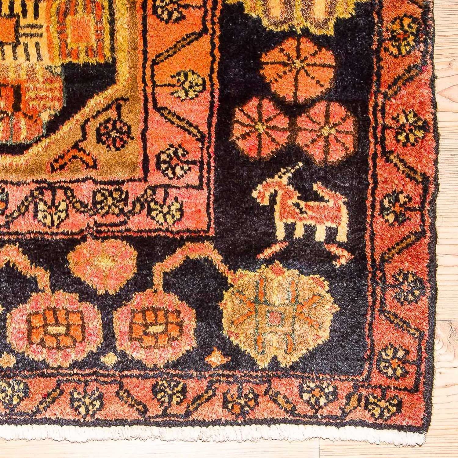 Alfombra persa - Nómada - 306 x 158 cm - azul oscuro