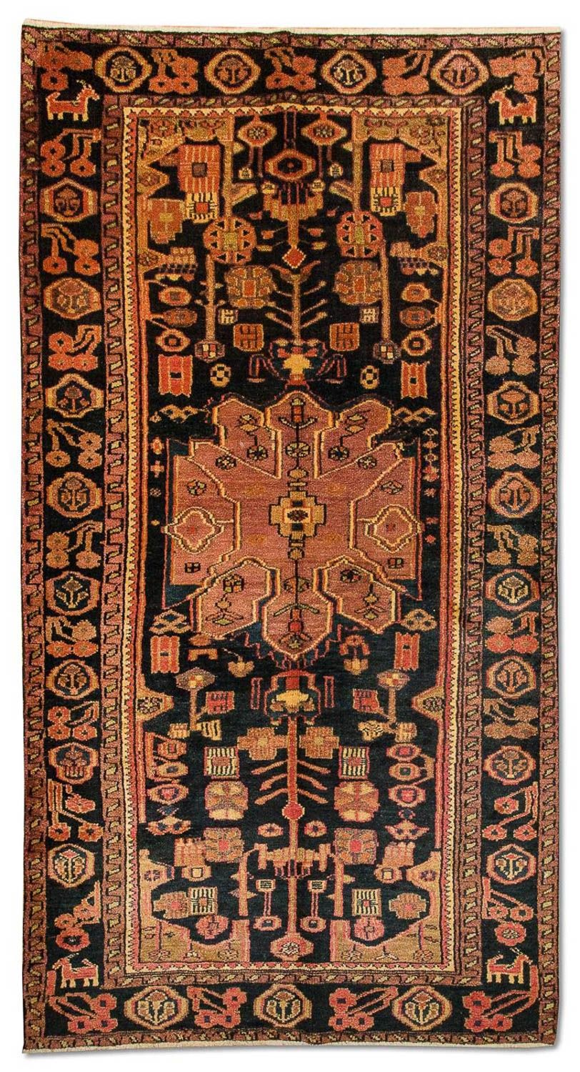 Alfombra persa - Nómada - 300 x 150 cm - azul