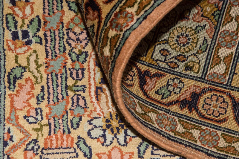 Alfombra de seda - Seda de Cachemira - 184 x 124 cm - multicolor