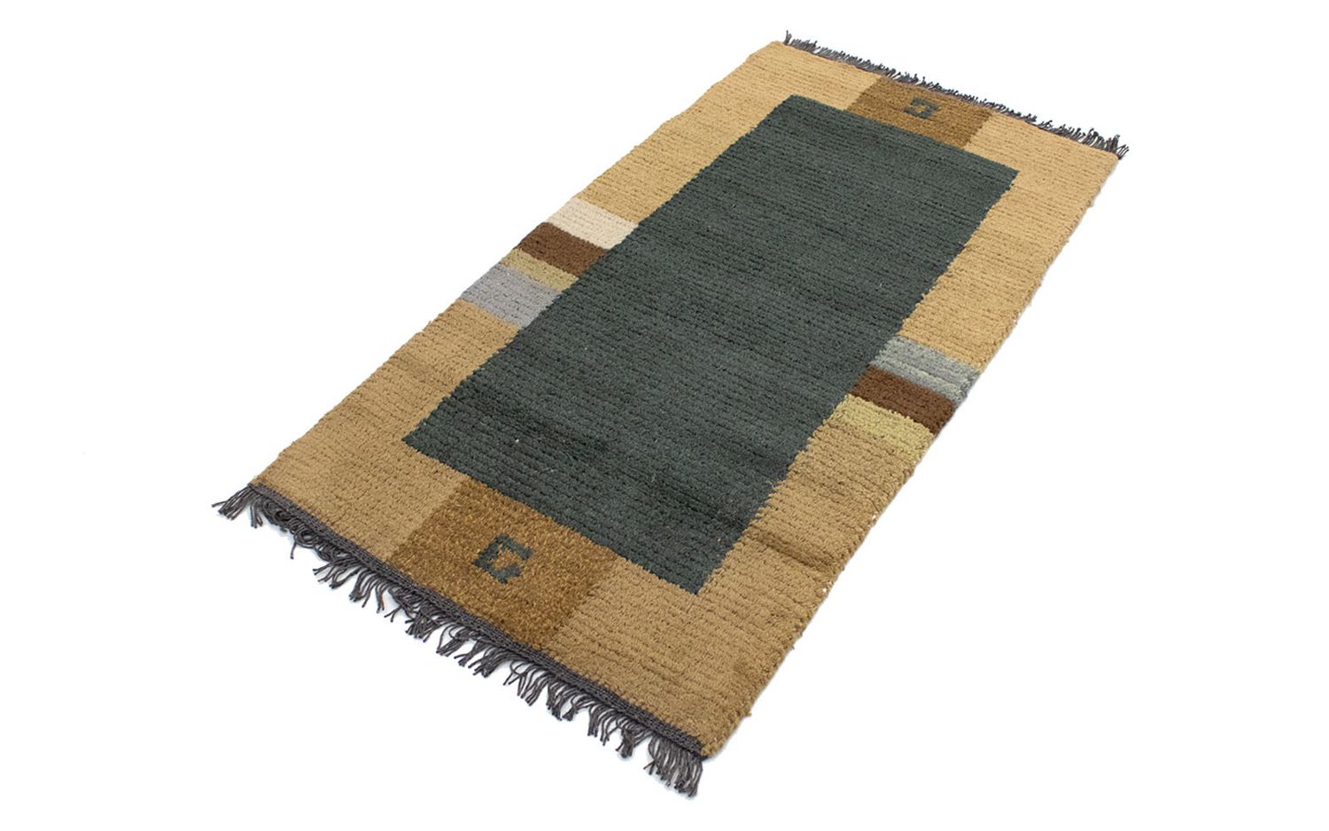 Alfombra de Nepal - 140 x 70 cm - azul