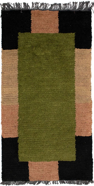 Alfombra de Nepal - 140 x 70 cm - verde