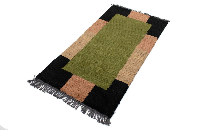 Alfombra de Nepal - 140 x 70 cm - verde
