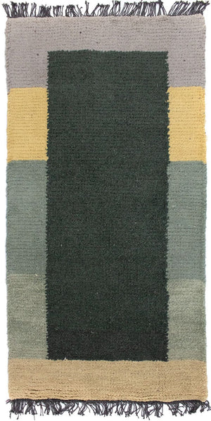 Alfombra de Nepal - 140 x 70 cm - verde