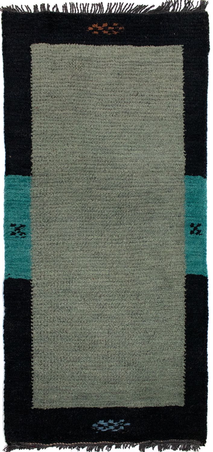 Alfombra de Nepal - 140 x 70 cm - gris