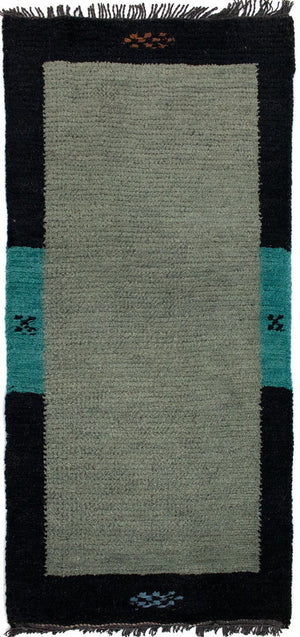 Alfombra de Nepal - 140 x 70 cm - gris