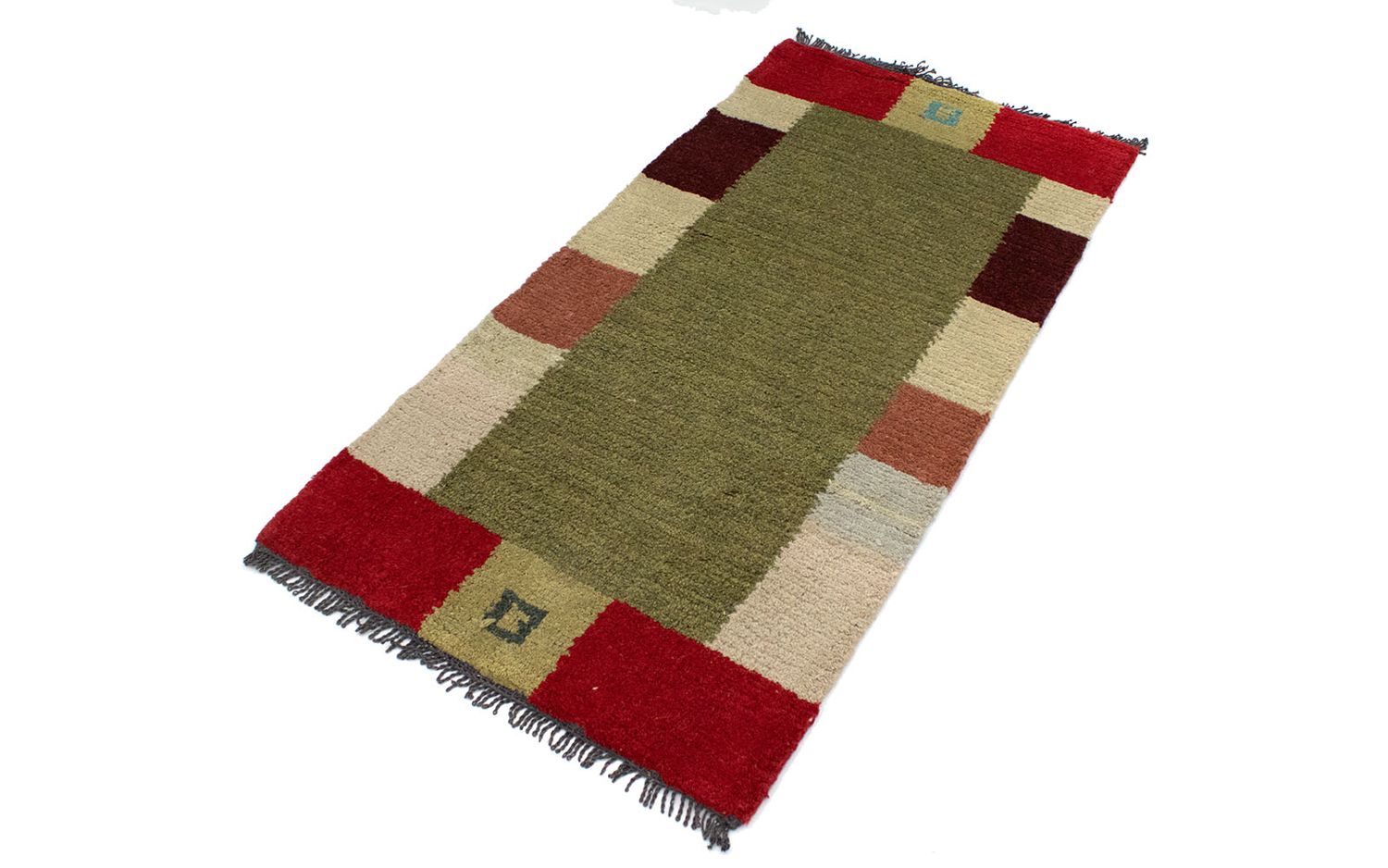 Alfombra de Nepal - 140 x 70 cm - verde