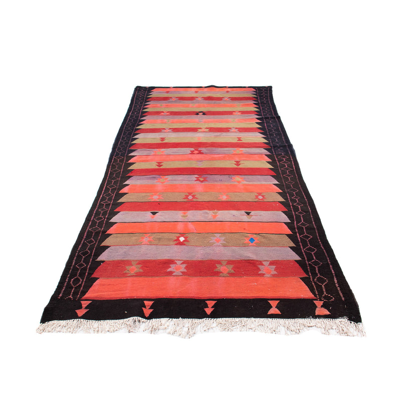 Alfombra de pasillo Alfombra Kelim - Antigua - 330 x 135 cm - multicolor