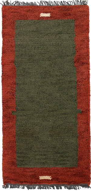 Alfombra de Nepal - 140 x 70 cm - verde
