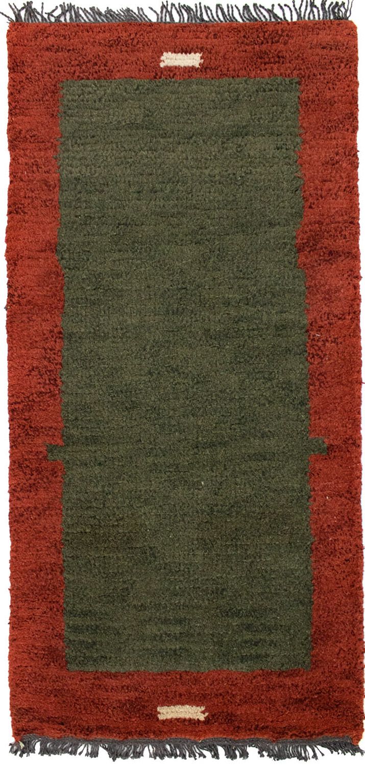 Alfombra de Nepal - 140 x 70 cm - verde