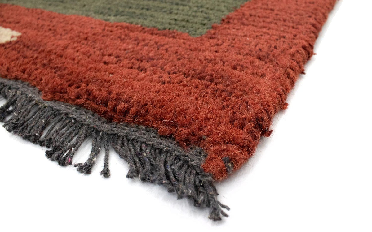 Alfombra de Nepal - 140 x 70 cm - verde