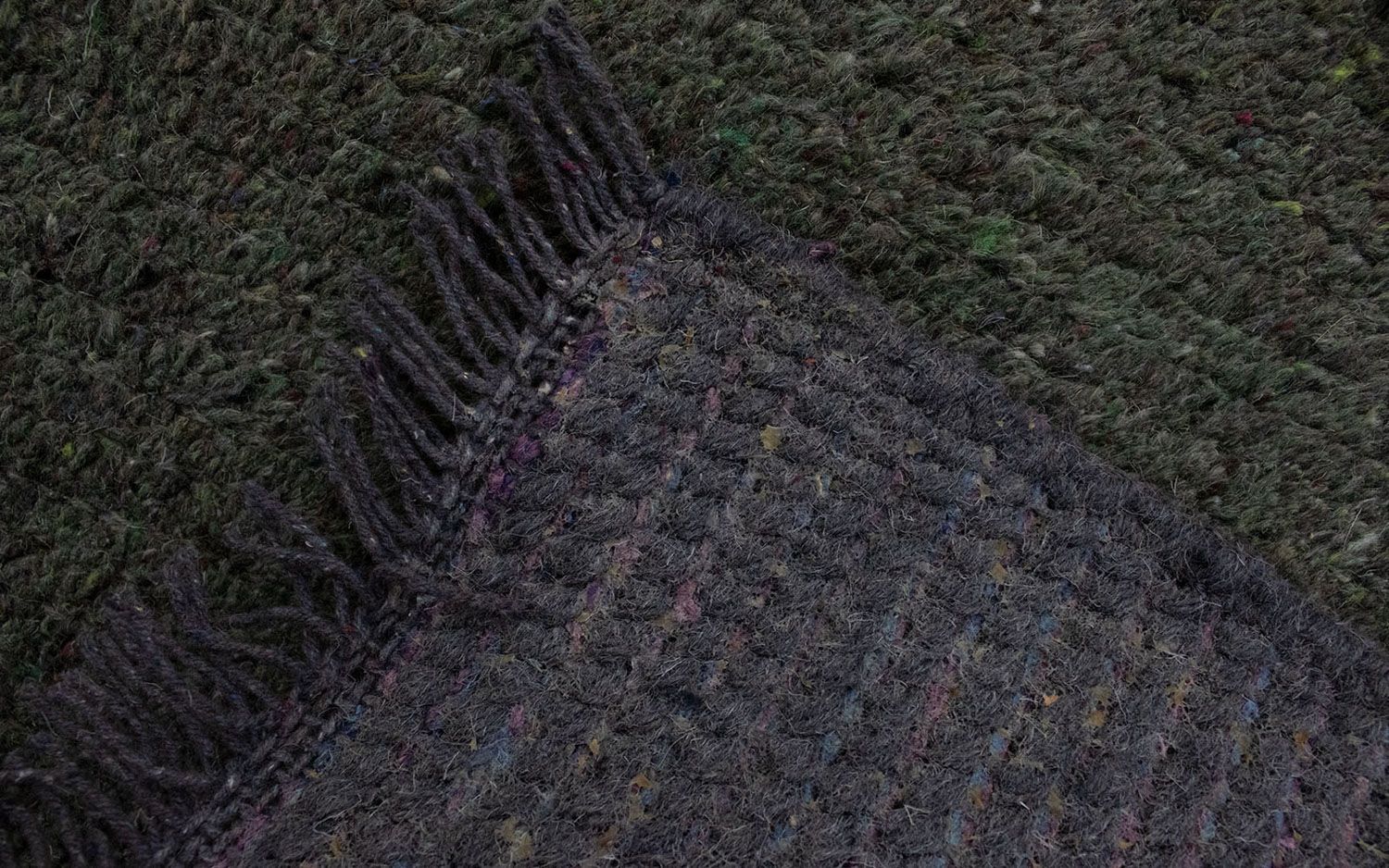 Alfombra de Nepal - 140 x 70 cm - gris