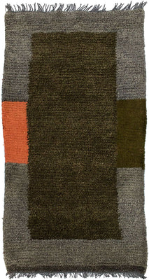 Alfombra de Nepal - 140 x 70 cm - verde