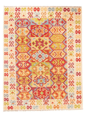 Alfombra Kelim - Splash - 199 x 156 cm - multicolor
