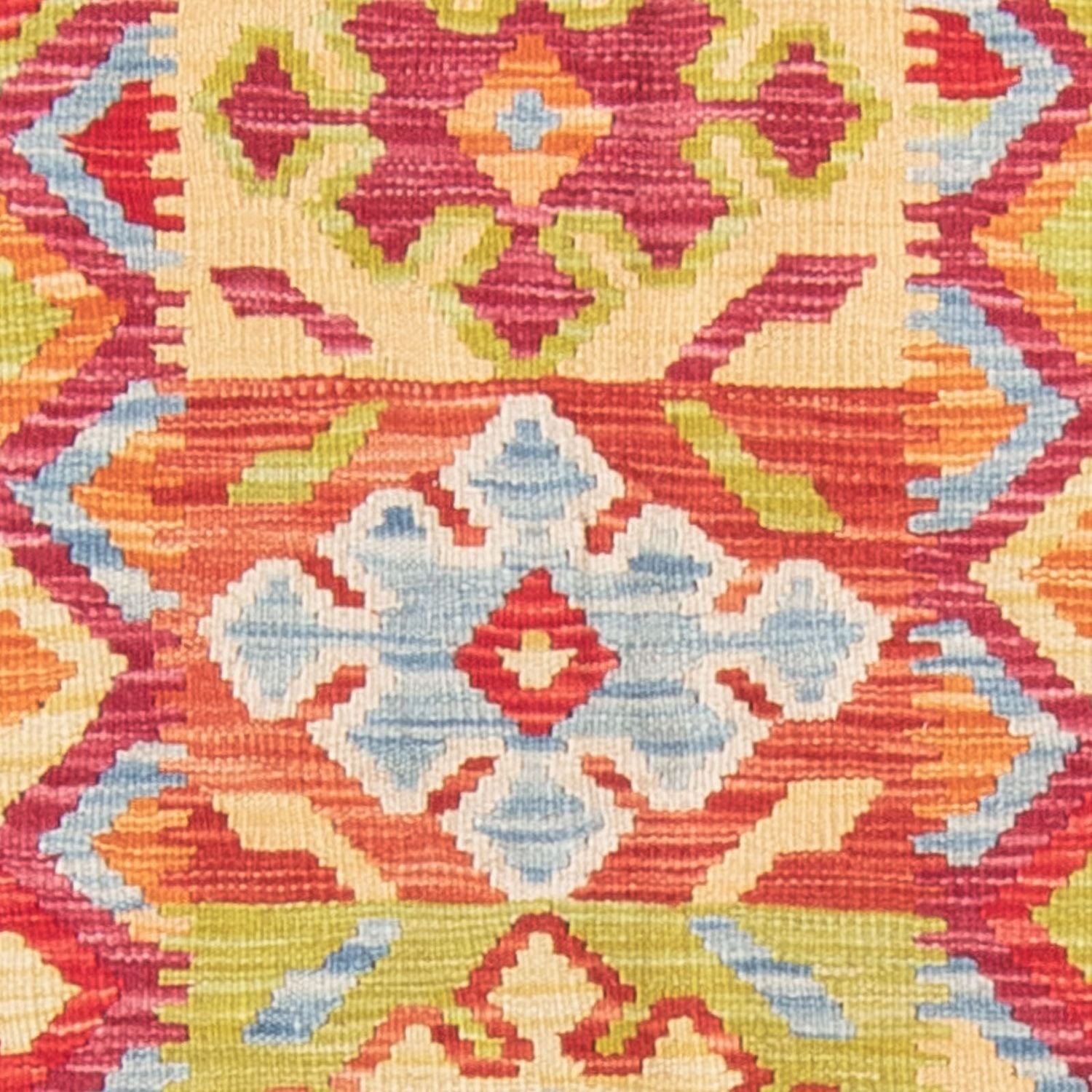 Alfombra Kelim - Splash - 199 x 156 cm - multicolor