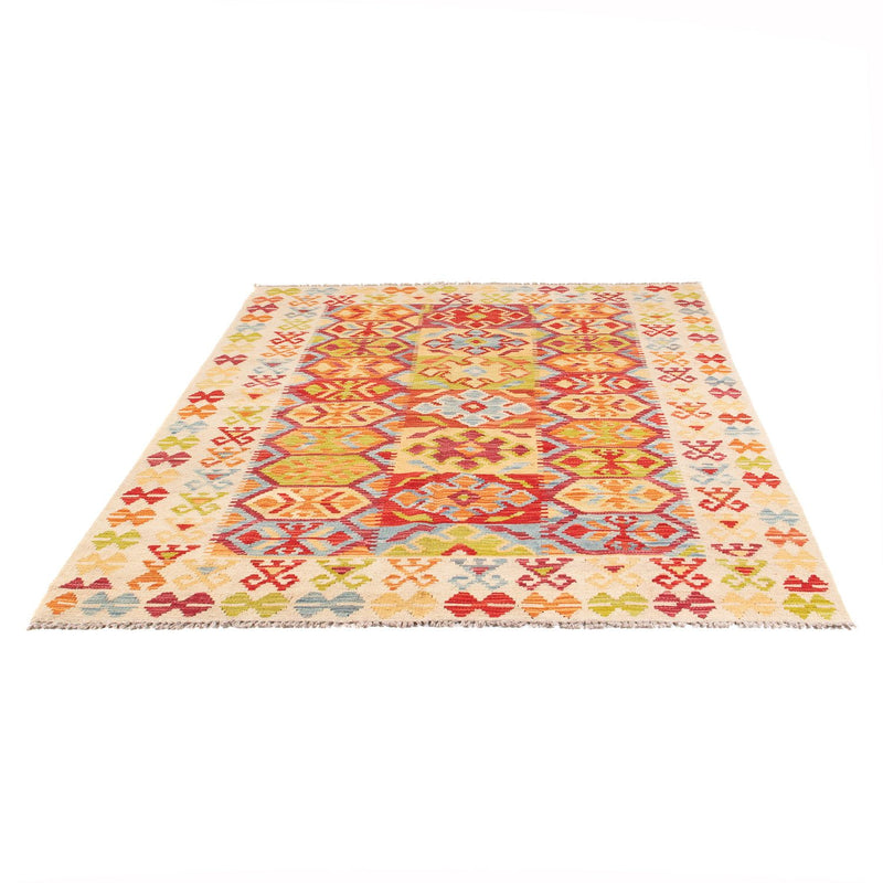 Alfombra Kelim - Splash - 199 x 156 cm - multicolor