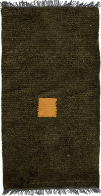 Alfombra de Nepal - 140 x 70 cm - verde oscuro