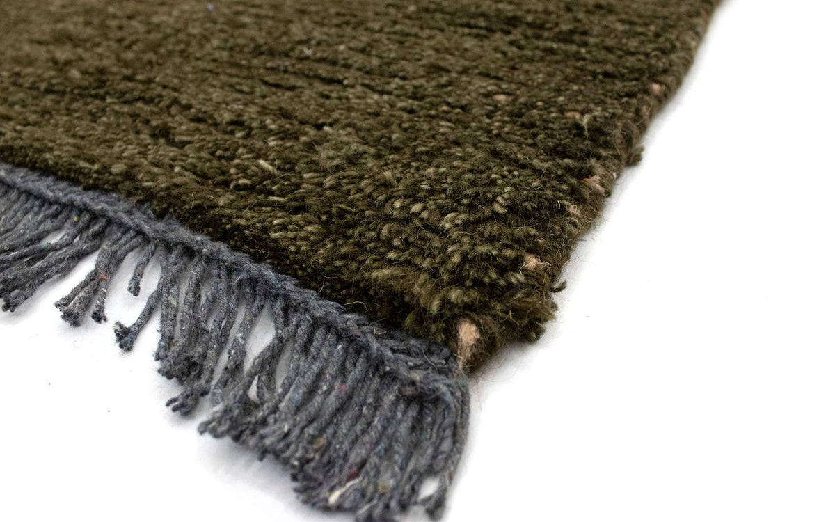 Alfombra de Nepal - 140 x 70 cm - verde oscuro