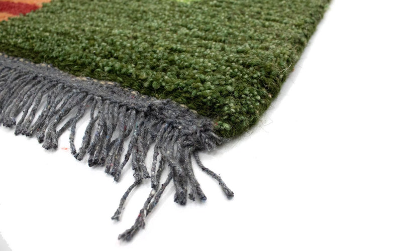 Alfombra de Nepal - 140 x 70 cm - verde