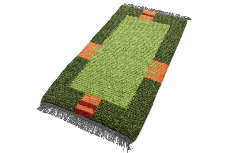 Alfombra de Nepal - 140 x 70 cm - verde