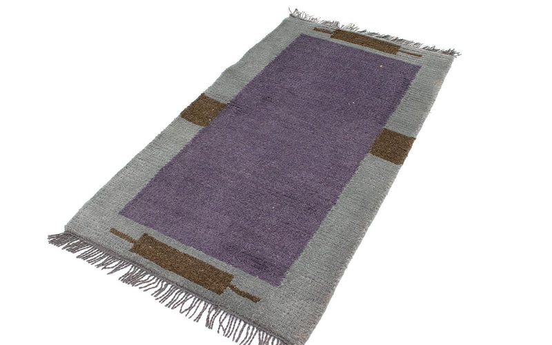Alfombra de Nepal - 140 x 70 cm - púrpura