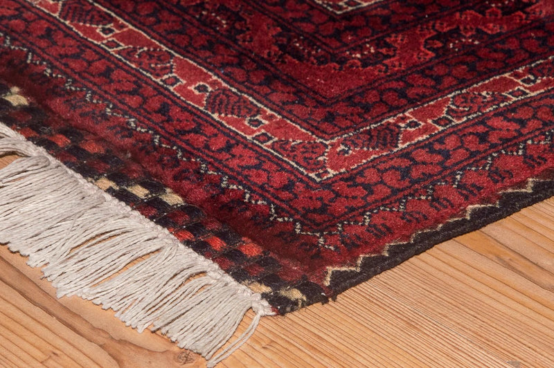 Alfombra afgana - Bukhara - 299 x 195 cm - rojo