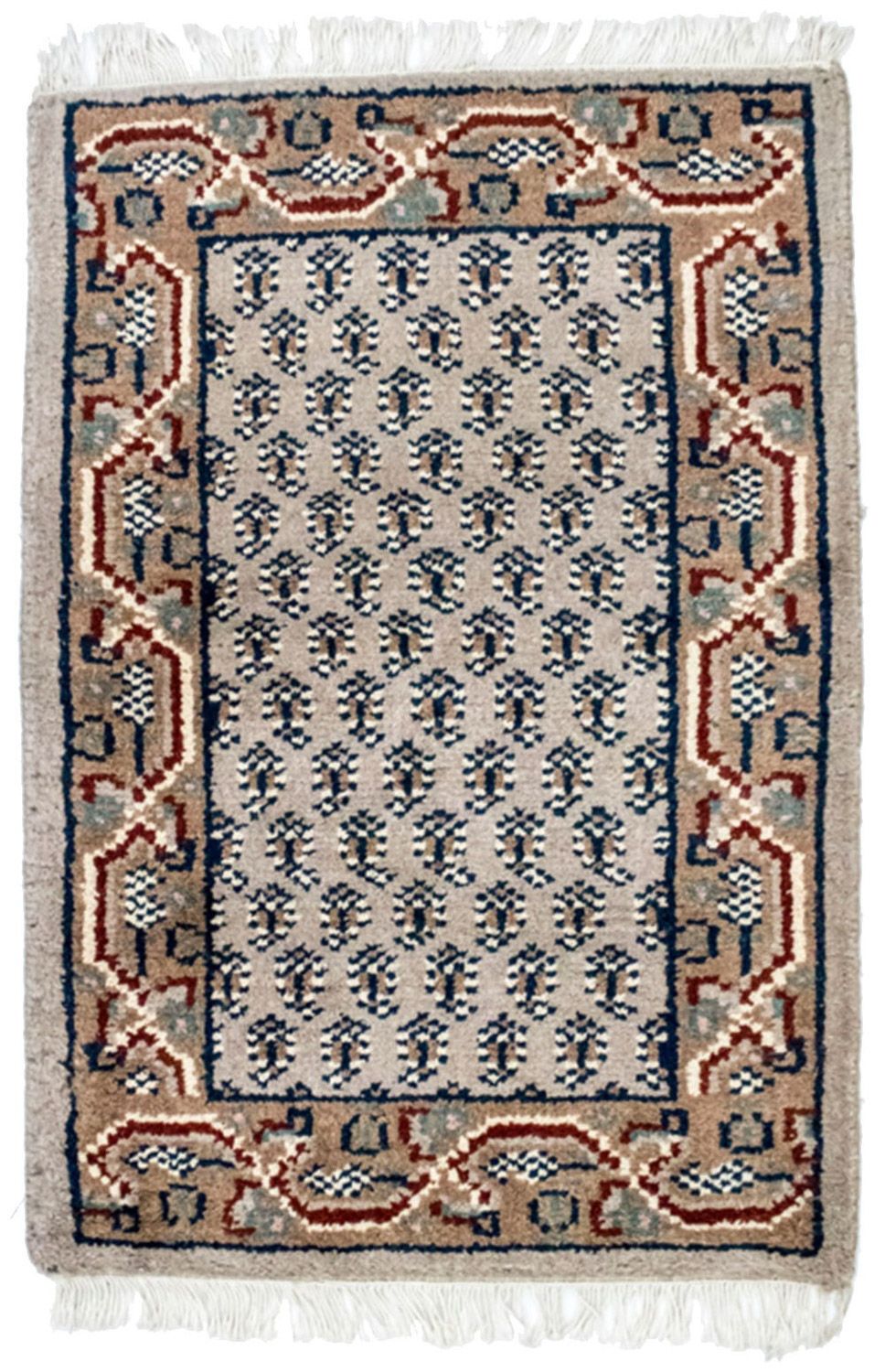 Alfombra oriental - 90 x 60 cm - beige