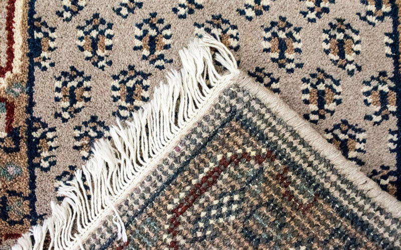 Alfombra oriental - 90 x 60 cm - beige
