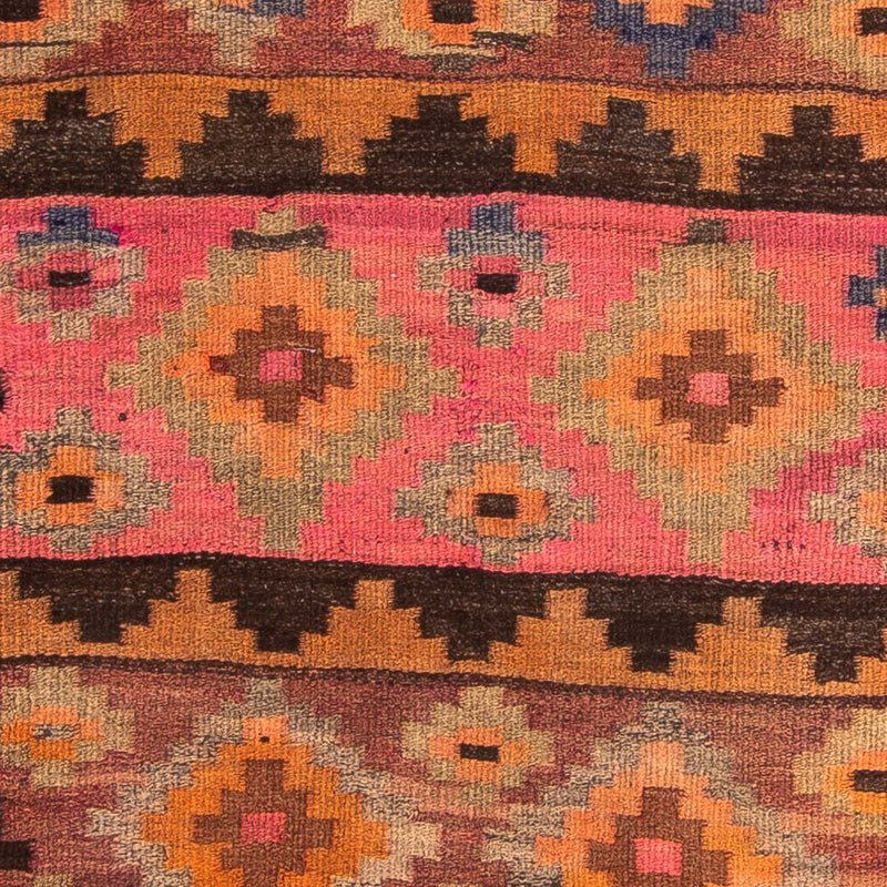 Alfombra de pasillo Alfombra Kelim - Antigua - 260 x 120 cm - multicolor