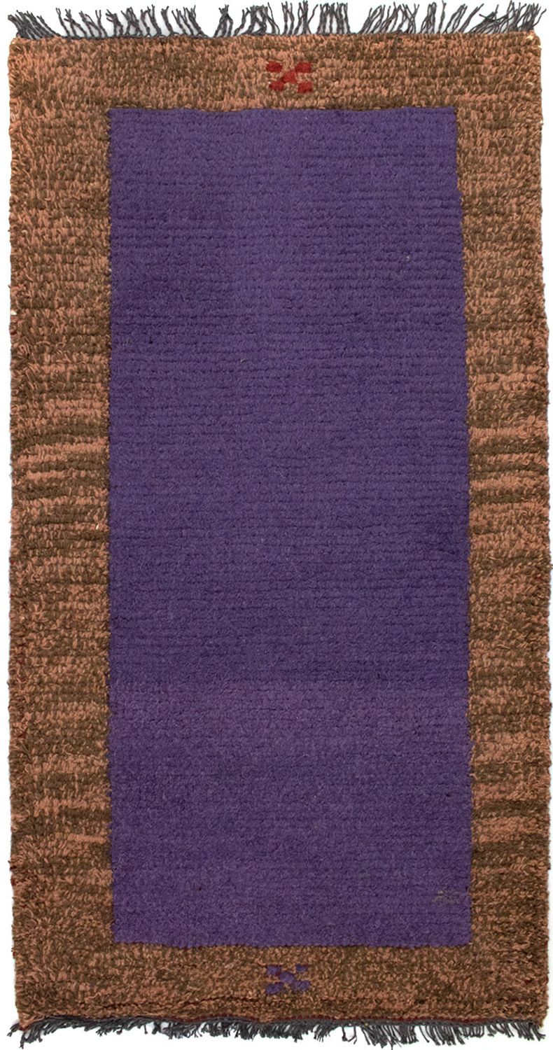 Alfombra de Nepal - 140 x 70 cm - púrpura